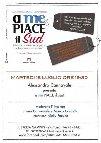 Presentazione del libro 'A ME PIACE IL SUD' di Alessandro Cannavale Armando Editore