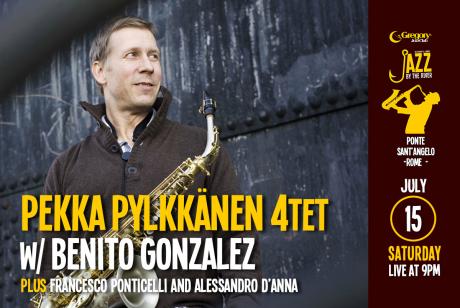 Pekka Pylkkanen feat. Benito Gonzalez a Jazz by the River (Ponte Sant'Angelo)