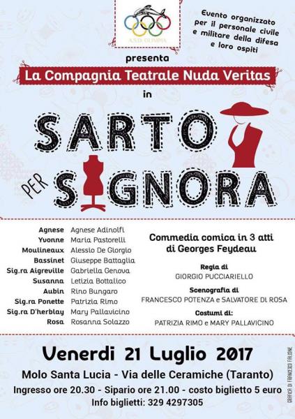 Nuda Veritas presenta: Sarto per signora - Commedia in tre atti di Georges Feydeau - Regia di Giorgio Pucciariello