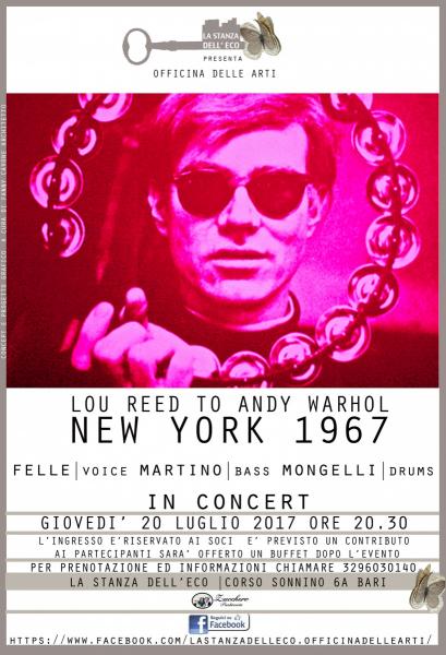 Lou Reed to Andy Warhol|NEW YORK 1967