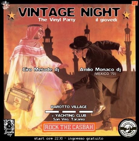 Vintage Night ... il giovedì al Barotto Village / Attilio Monaco & Ciro Merode dj set ... tutto su vinile