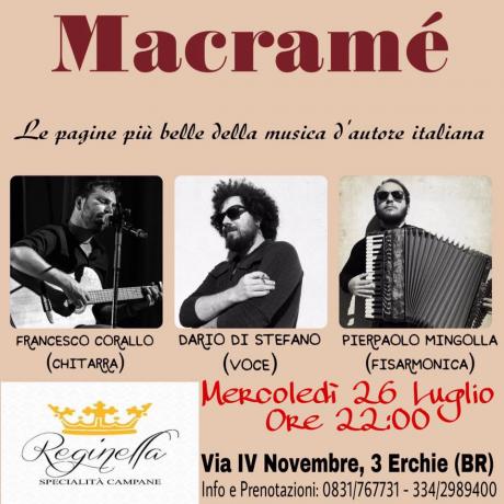 Macramé - Viaggio nella canzone d'autore italiana @REGINELLA Erchie