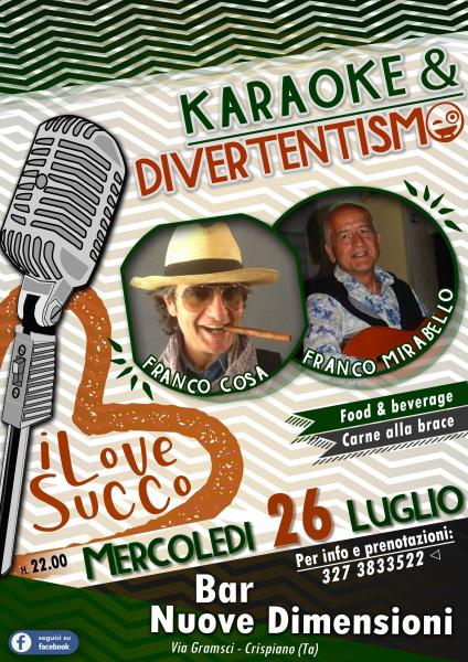 Karaoke e divertentismo con FRANCO COSA & FRANCO MIRABELLO