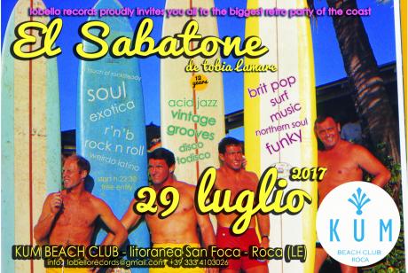 EL Sabatone de Tobia Lamare 29 luglio 2017 al KUM Beach Club