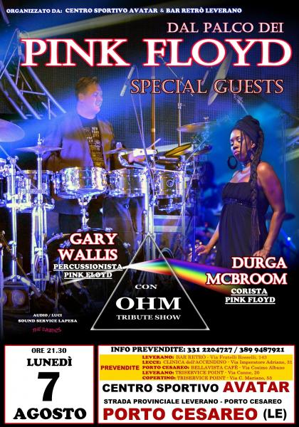 OHM LIVE con Special Guests DURGA MCBROOM & GARY WALLIS (Corista & Percussionista PINK FLOYD)