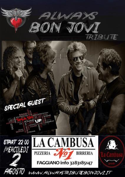Always Bon Jovi Tribute Live Special Guest SmashUP