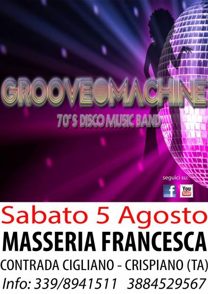 Groove Machine 70' disco music band e Dj set