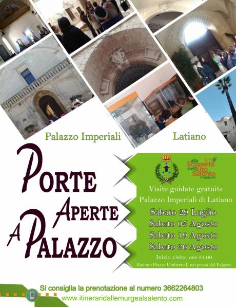 Porte aperte a Palazzo – visite guidate gratuite al Palazzo Imperiali di Latiano