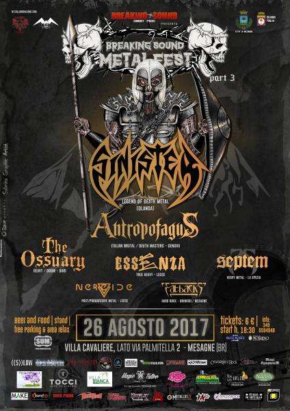 III Breaking Sound Metal Fest - Sinister + Antropofagus + guest