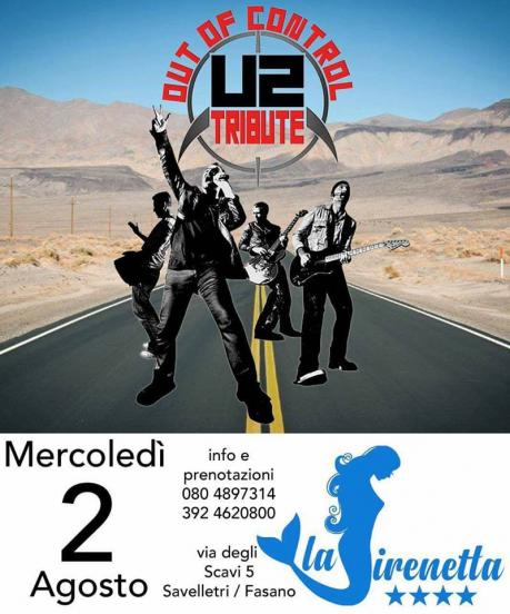 Out of Control U2 Tribute band live Lido La Sirenetta Savelletri (BR)