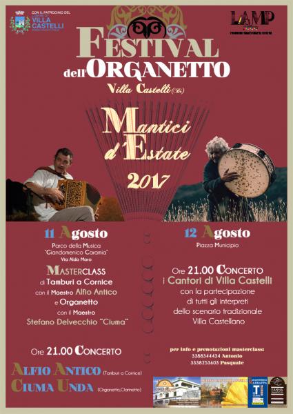 FESTIVAL DELL'ORGANETTO Mantici d'Estate 2017