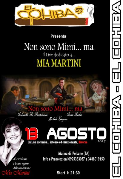 Non Sono Mimi'...ma Tributo a Mia Martini live a el Cohiba59