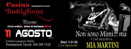 Casina Buttiglione Presenta: Il Live dedicato a MIA MARTINI