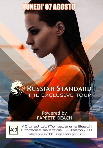 Russian Standard, the exclusive tour / dj Marco Cavax - vocalist Ricky S (Papeete Beach)