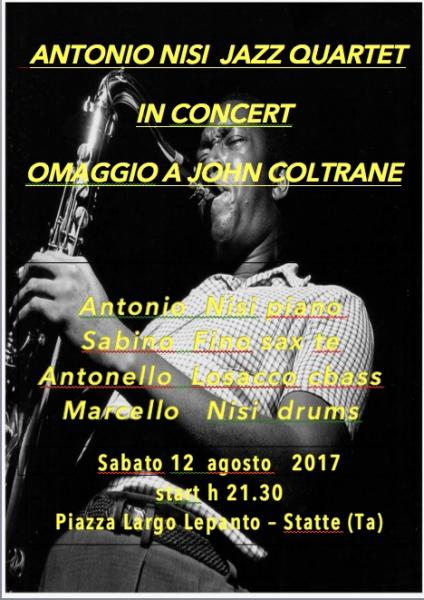 Antonio Nisi Jazz Quartet Omaggio a John Coltrane