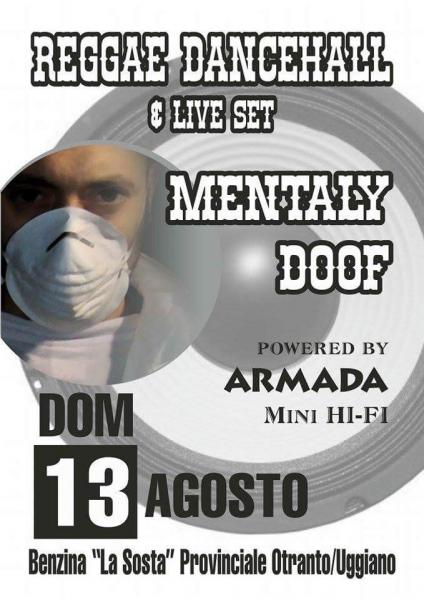 Reggae Dancehall& Live Set con Jam P, Mentaly Doof powered Armanda Mini Hi-fi