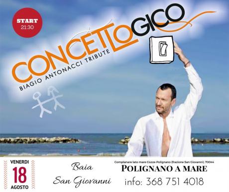 CONCETTO LOGICO Biagio Antonacci tribute band  live alla Baia San Giovanni a Polignano a Mare