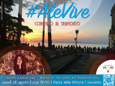 “Alevive”: a Piazza della Vittoria, il Concerto per Alessandro Schisano