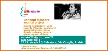 Canzoni d'autore - musical project  concerto + cena