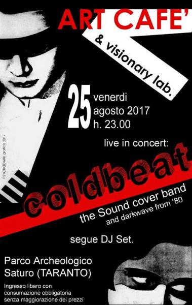 Coldbeat live - sound cover band + Dj Peg all'Art Cafè Saturo