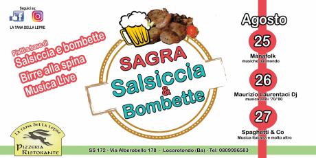 SAGRA della SALSICCIA&BOMBETTE con Musica Live!