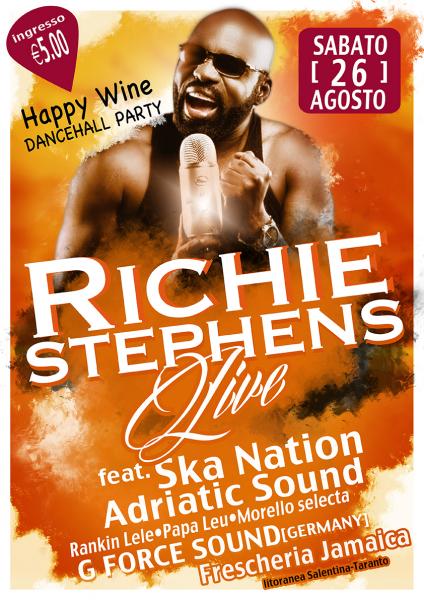 Richie Stephens live showcase from jamaica+Rankin Lele e Papa Leu e G force sound(Germany)