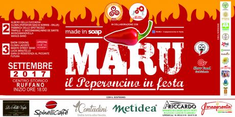 MARU - Il peperoncino in festa, al via la V edizione della festa più piccante dell'anno,Ruffano 2 e 3 settembre 2017