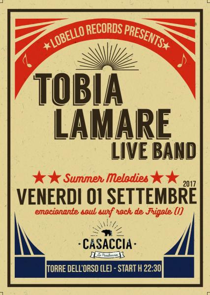 Tobia Lamare Live Band alla Casaccia di Torre dell'Orso (LE)