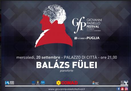 Giovanni Paisiello Festival - XV Edizione | Balazs Fülei Pianoforte