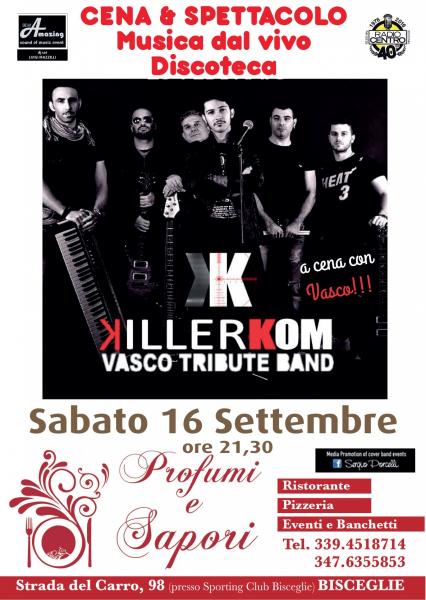 Killerkom tribute Vasco Rossi a Bisceglie