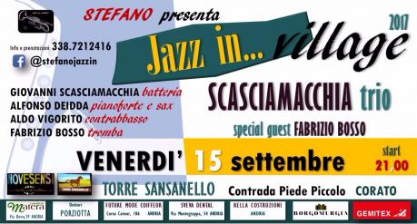 Jazz In... Village presenta Scasciamacchia Trio feat. Fabrizio Bosso