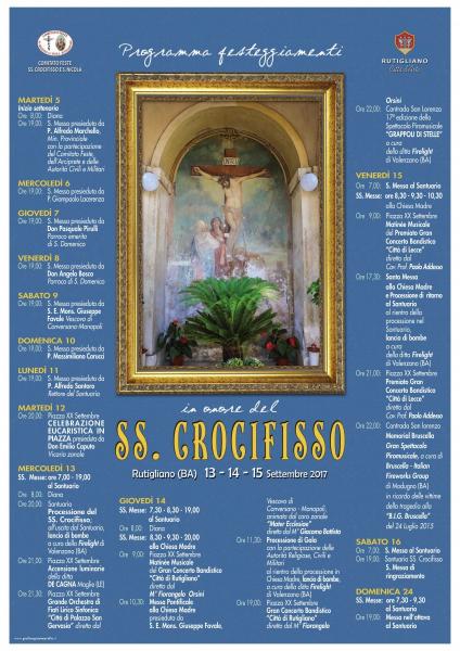 FESTA DEL SS. CROCIFISSO: Gran Concerto Bandistico «Città di Rutigliano» e 17^ edizione di «Grappoli di Stelle»