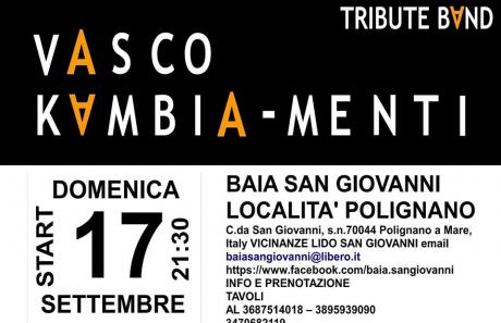 VASCO KAMBIA - MENTI tribute band live@Baia San Giovanni a Polignano a Mare