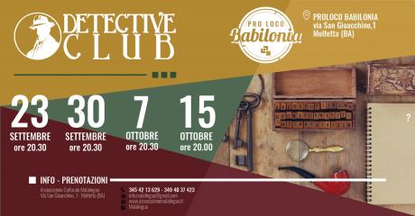 Detective Club: un primo nuovissimo mistero da risolvere!