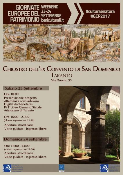 Giornate Europee del Patrimonio - Presentazione del progetto "Digital Archeotaras"