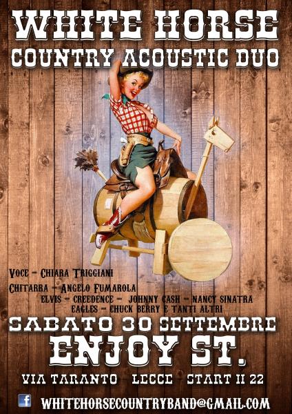 White Horse Country duo live Enjoy St a Lecce
