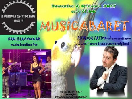 8 ottobre a Grottaglie, Musicabaret a Industria101