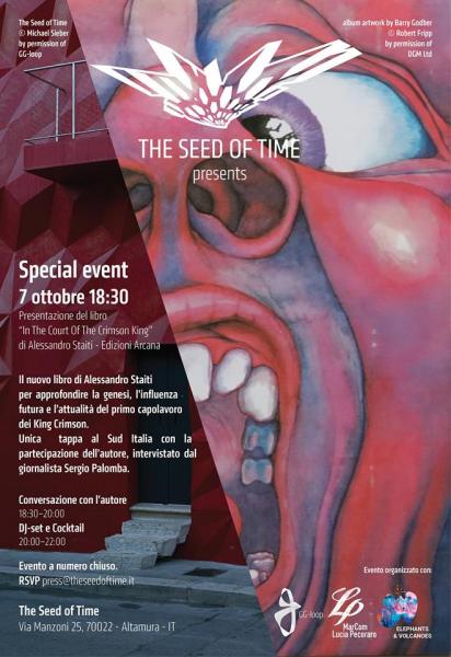 In the Court Of The Crimson King e Alessandro Staiti al The Seed Of Time - Altamura