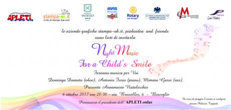Night Music for a Child’s Smile, restituiamo un sorriso ad un bambino