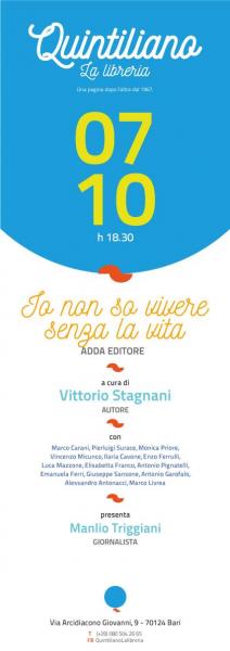 Io non so vivere senza la vita a cura di Vittorio Stagnani