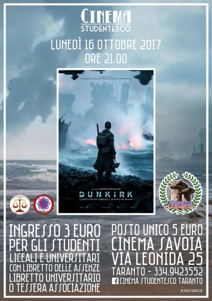 Dunkirk in rassegna al cinema Savoia