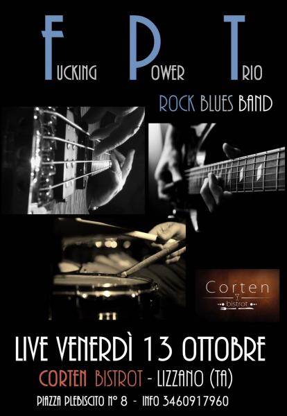 Fucking Power Trio live @ Corten bistrot / Cover Rock - Blues