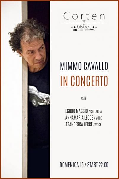 Mimmo Cavallo live @ Corten bistrot / Cantautorato Pop - Rock