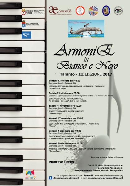 ArmoniE in Bianco e Nero - III edizione  Duo flauto e pianoforte Leonardo Grittani – Maurizio Zaccaria