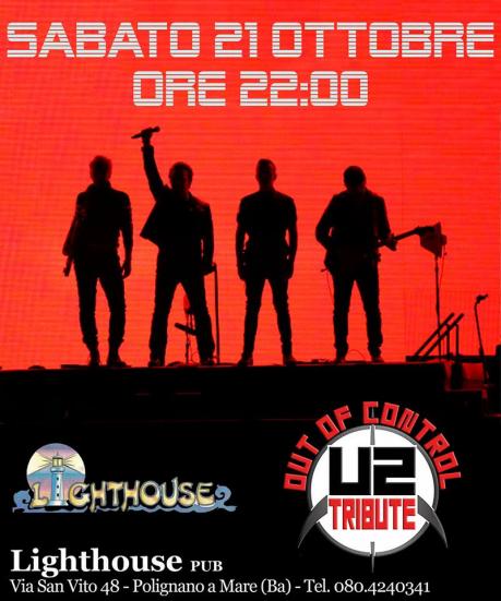 Out Of Control U2 Tribute live Lighthouse