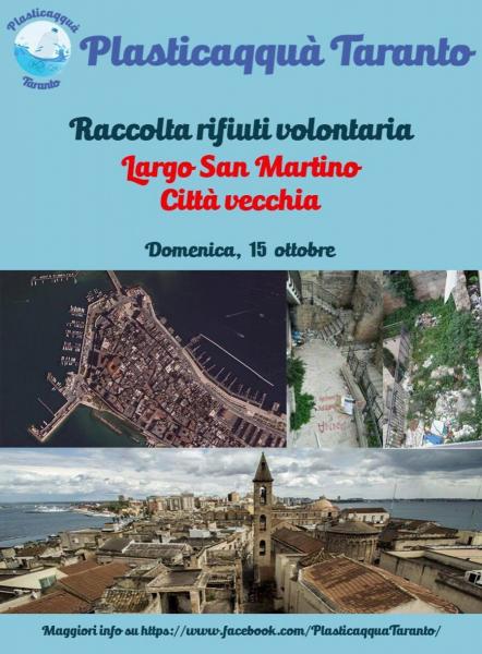 Raccolta volontaria rifiuti Plasticaqquà Taranto