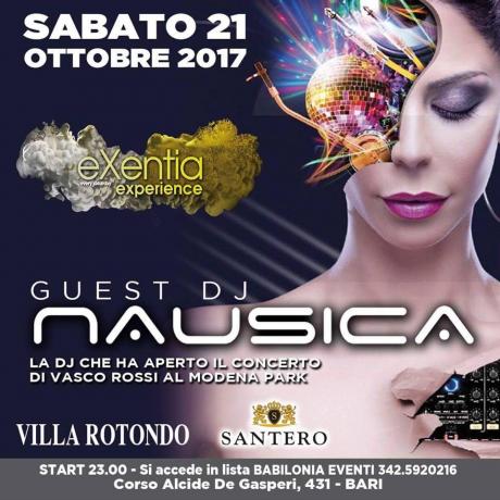 Sabato 21 Ottobre Guest a Villa Rotondo DJ Nausica ingresso gratuito in lista Babilonia Eventi