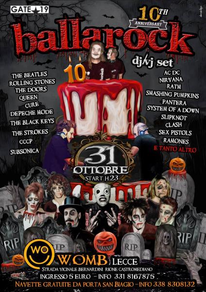 HALLOWEEN BALLAROCK al Womb, Lecce