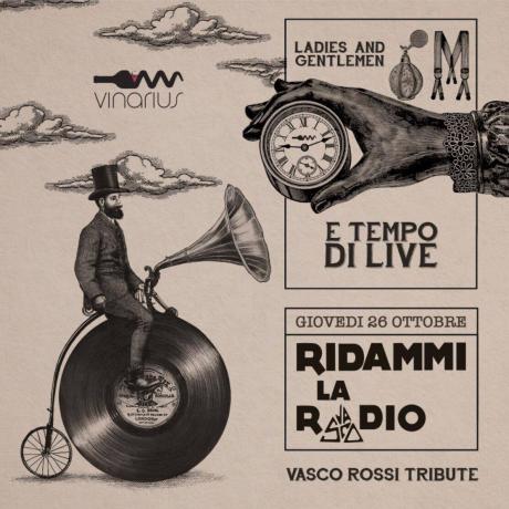 Giovedì 26 ottobre sul palco del Vinarius "Ridammi la radio"  Vasco Rossi tributi band