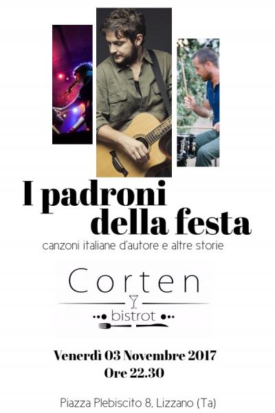 I Padroni Della Festa live @ Corten bistrot